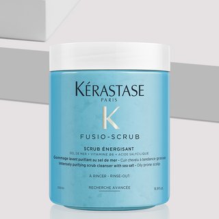 Kerastase Fusio Scrub - Scrub Energisant - Sea Salt Scrub - Scalp Exfoliation For Oily Hair